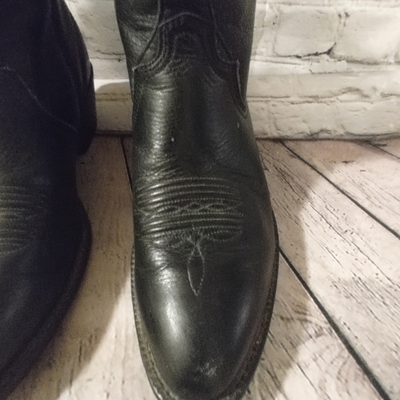Ariat Men's Deputy Leather Black Western Boots 10.5 - Picture 4 of 16